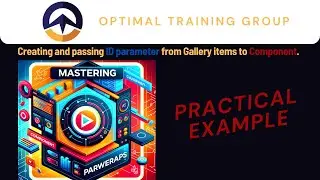 Creating a parameters in your Power Apps Component to use in a Gallery