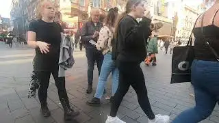 Morning scene, Leicester Square LONDON UK