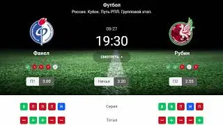 27 августа 2024. Факел - Рубин прогноз на матч Россия. Кубок