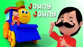 บ๊อบขบวนรถไฟ | Johny Johny ใช่ ปาปา | เด็กบ๊อง | 3D Rhymes | Bob The Train | Johny Johny Yes papa