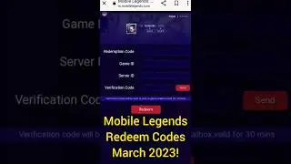 mobile Legends Redeem codes March 19 2023 - ML kode redeem hari ini 23 maret 2023 