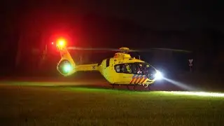 Auto van de weg op de Hoofdweg N919 Veenhuizen