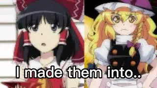 I made Reimu and Marisa in GC