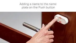 Adding a name to the name plate on the Push Button - Honeywell Home doorbells