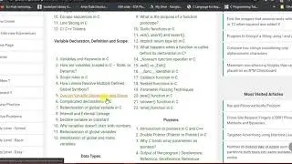 What to read for C Language and Data structure for placement in IITs VLSI