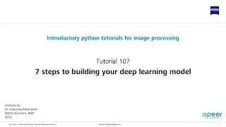 Tutorial 107 - 7 steps to training your deep learning model
