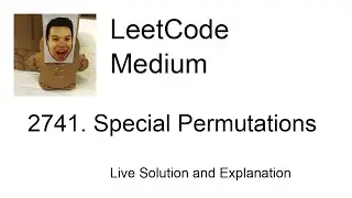 2741. Special Permutations (Leetcode Medium)