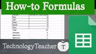 How to use formulas add numbers in Google Sheets