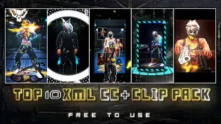 FREE FIRE TOP 10 XML CC + CLIPS | FREE FIRE CLIPS PACK | TOP 10 EMOTE CLIPS ⬇️ 