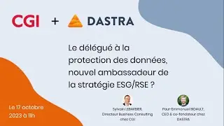 Webinar RGPD et RSE - Le DPO, nouvel ambassadeur de la stratégie ESG/RSE ?