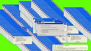 Windows XP Error VIRUS ERROR green screen