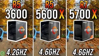 Ryzen 5 3600 vs Ryzen 5 5600X vs Ryzen 7 5700X - Benchmark