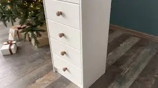Комод 2153 Ром 6 ящиков(белый воск/антик)