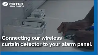 Connecting our wireless curtain detector to your alarm panel.