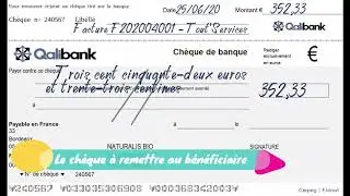 💰 Comment remplir un chèque ?