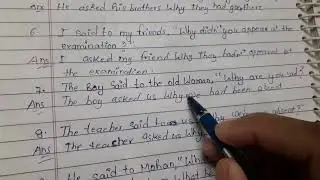 Oxford Current English Grammar Exercise 80 | Direct And Indirect Speech | Writter---Rk sinha part 1