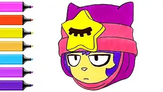 Как нарисовать Сэнди из brawl stars