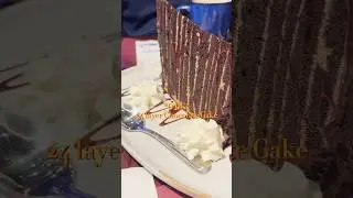 Best chocolate cake ever | Tag chocolate lovers 🤤| 24 layers chocolate cake at Carnegie Dinner, NYC