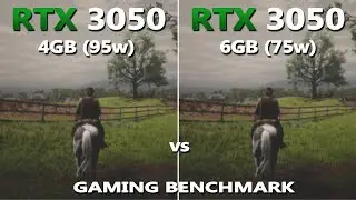 RTX 3050 4GB (95w) vs RTX 3050 6GB (75w) Gaming Benchmark Test | Which one is better?
