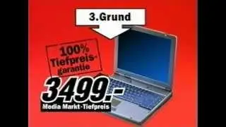 Media Markt Werbung 2001 Gericom Notebook