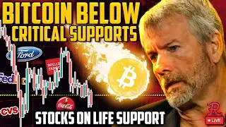 BITCOIN LIVE: BTC BELOW MAJOR SUPPORT! DANGER STREAM