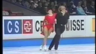 Usova & Zhulin Усова и Жулин (RUS) - 1993 World Figure Skating Championships, Free Dance (USA NBC)
