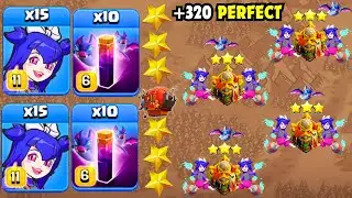 TH16 NEW ATTACK STRATEGY! 15 BROOM WITCH + 10 BAT SPELLS | BEST TH16 ATTACK STRATEGY IN COC
