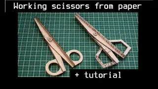 DIY Scissors from paper for paper / Ножницы из бумаги для бумаги