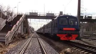 Электропоезд ЭД4М-0273 по старому 2 пути