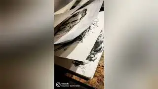 Скетчбук с серией портретов проекта 
