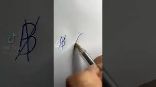 Как красиво написать букву В