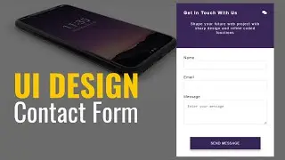 Contact Form UI Design Using Only HTML & CSS - Pure CSS Tutorial - CodeWithTanmay