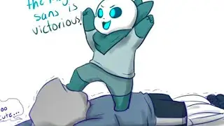 Baby sans is victorious...