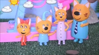 Три Кота, мультфильм для  детей, Колесо обозрения. Игрушки Три кота