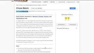 Codechef Starters-Chess Match