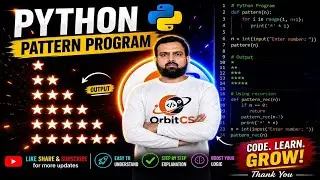 Python Pattern Programs - Star 