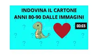 INDOVINA IL CARTONE ANNI 80 90 DALLE IMMAGINI   2