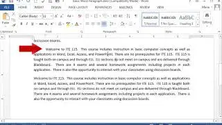 HOW TO DO INDENTATION IN WORD