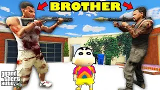 Franklin Trapped His TWIN BROTHER in GTA 5 | SHINCHAN and CHOP