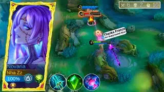 NOVARIA X FRANCO ROAM SUPPRESSED STUN! NOVARIA BEST BUILD & EMBLEM 2025 | MOBILE LEGENDS