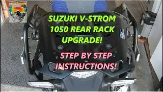 SUZUKI V-STROM 1050XT ADV REAR RACK INSTALL!