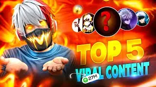 Free Fire Top 5 Viral Content 😱 Top 5 New Best Content For Ff Short Creator 2025😎||