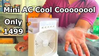 Portable Mini Ac || USB Powered Mini Ac || Mini Ac Unboxing and Review || Mini Ac Cool ||