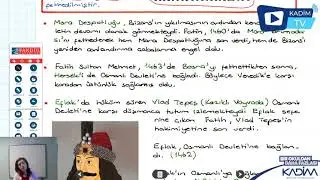 10.SINIF/ TARİH/  İSTANBULUN FETHİNİN SONUÇLARI / DERS TEKRARI 02  aralık