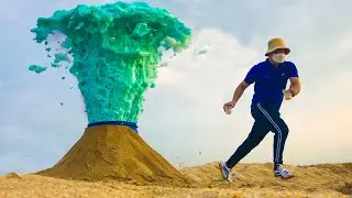 Experiment vs Eruption Volcano From Coca-Cola, Pesi, Fanta and Big COLA Underground