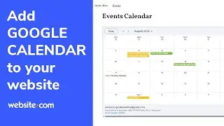 How To Add Google Calendar to Your Website