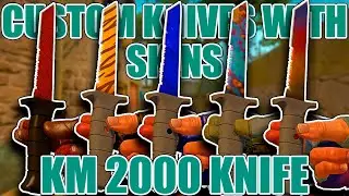 CUSTOM KNIVES WITH SKINS ★ KM 2000 Knife ★ CS:GO Showcase