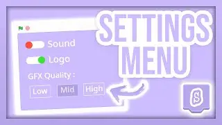 How to Make SETTINGS MENU in Scratch