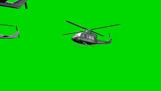 Helicopter - 4K Green Screen Video
