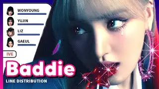 IVE - Baddie (Line Distribution)